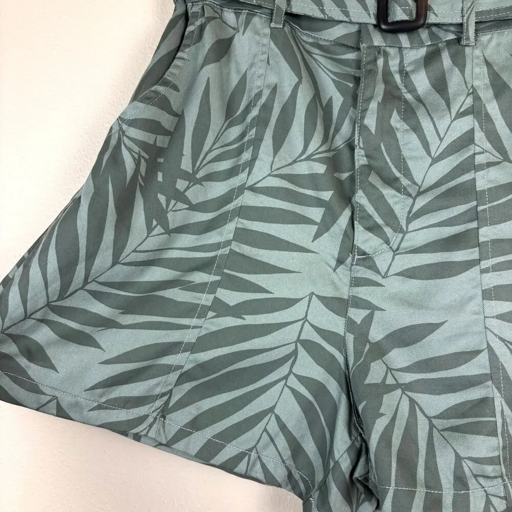 NWT C&C California Palm Leaf Shorts Size Large Vintage Look